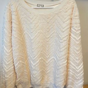 Fluffy white sweater!✨